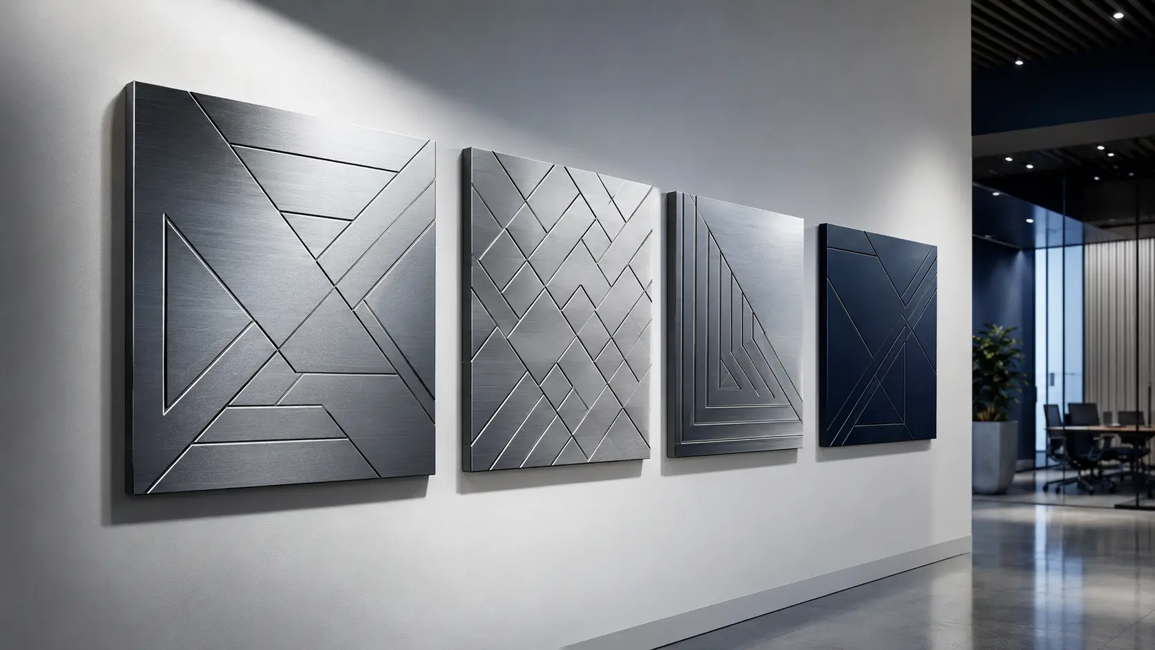 Plăcuțe din metal gravate laser pentru signage profesional